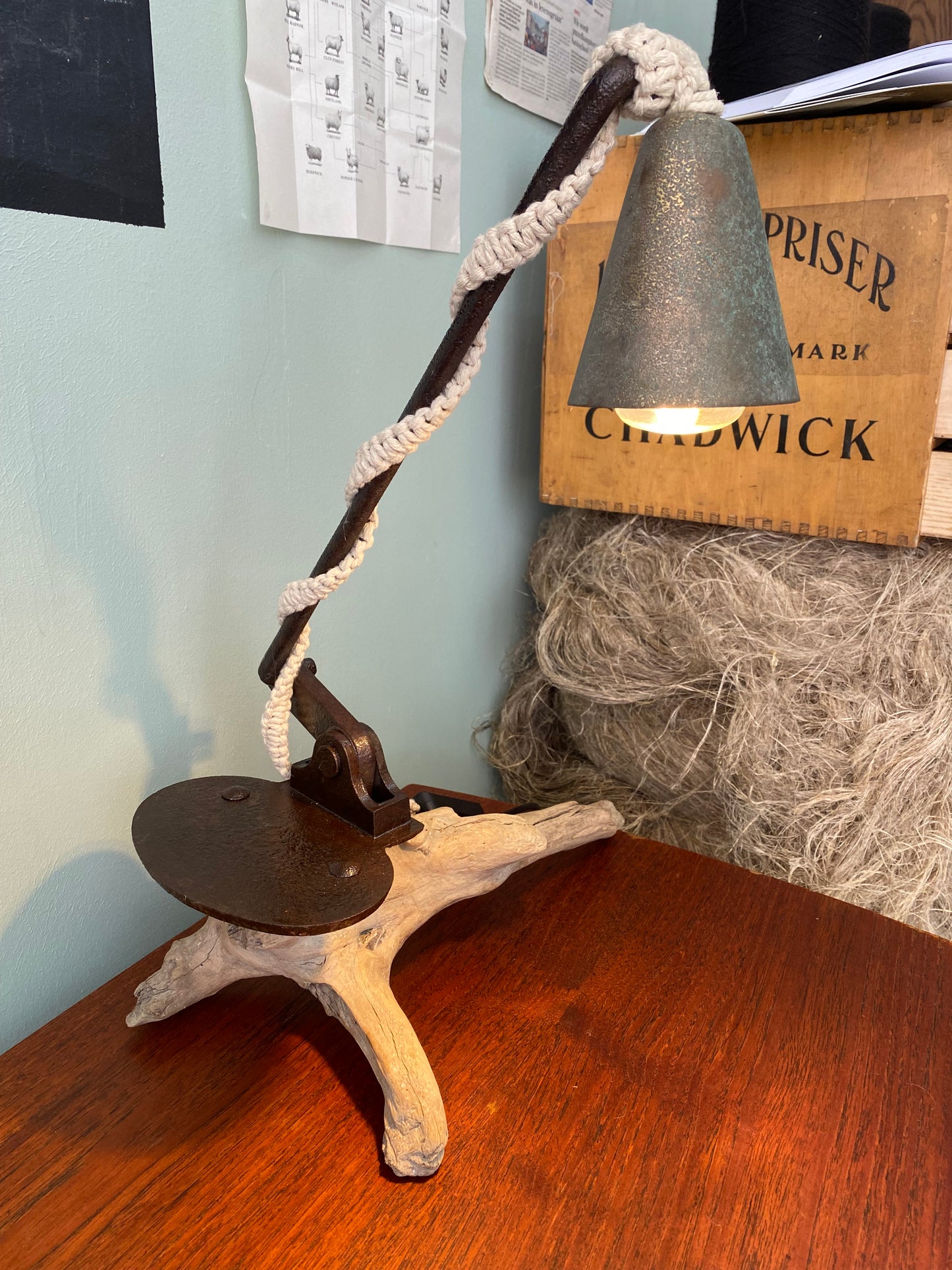 Unieke, originele bureaulamp