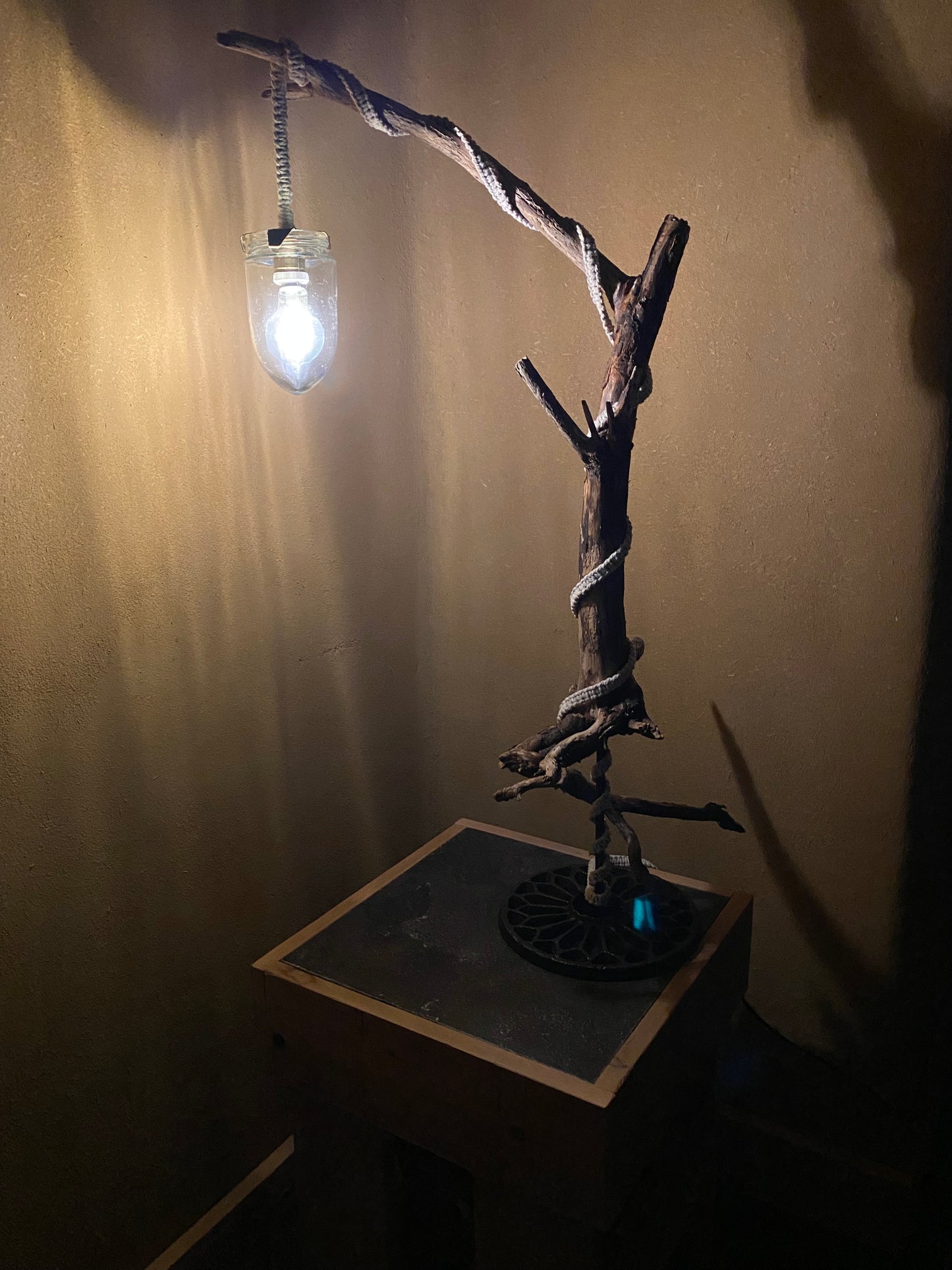 Originele unieke lamp. Vintage.