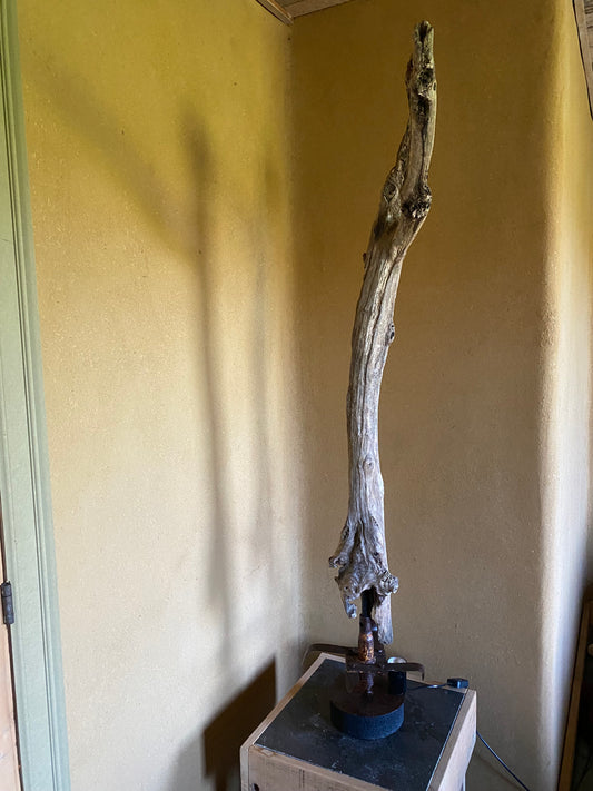 Unieke vintage staande lamp